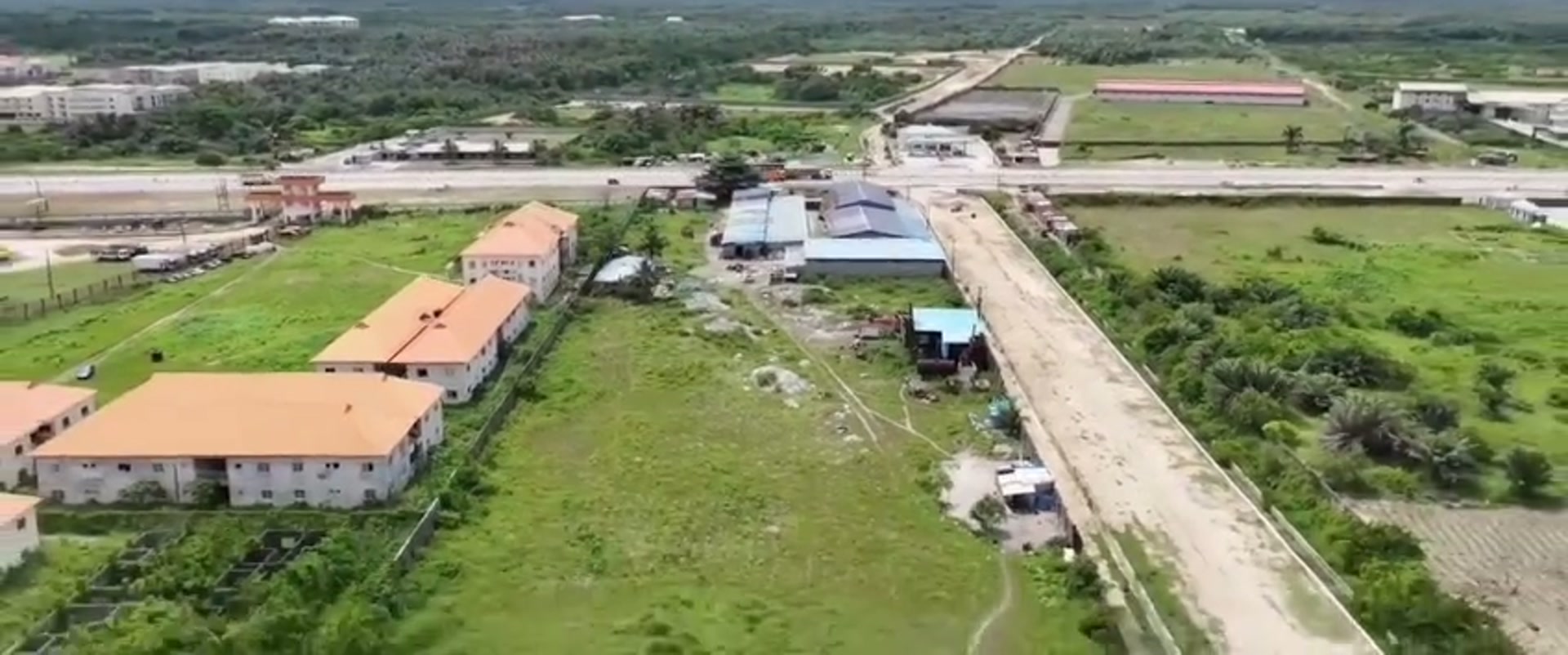 Aerial view of the Lekki-Epe corridor
