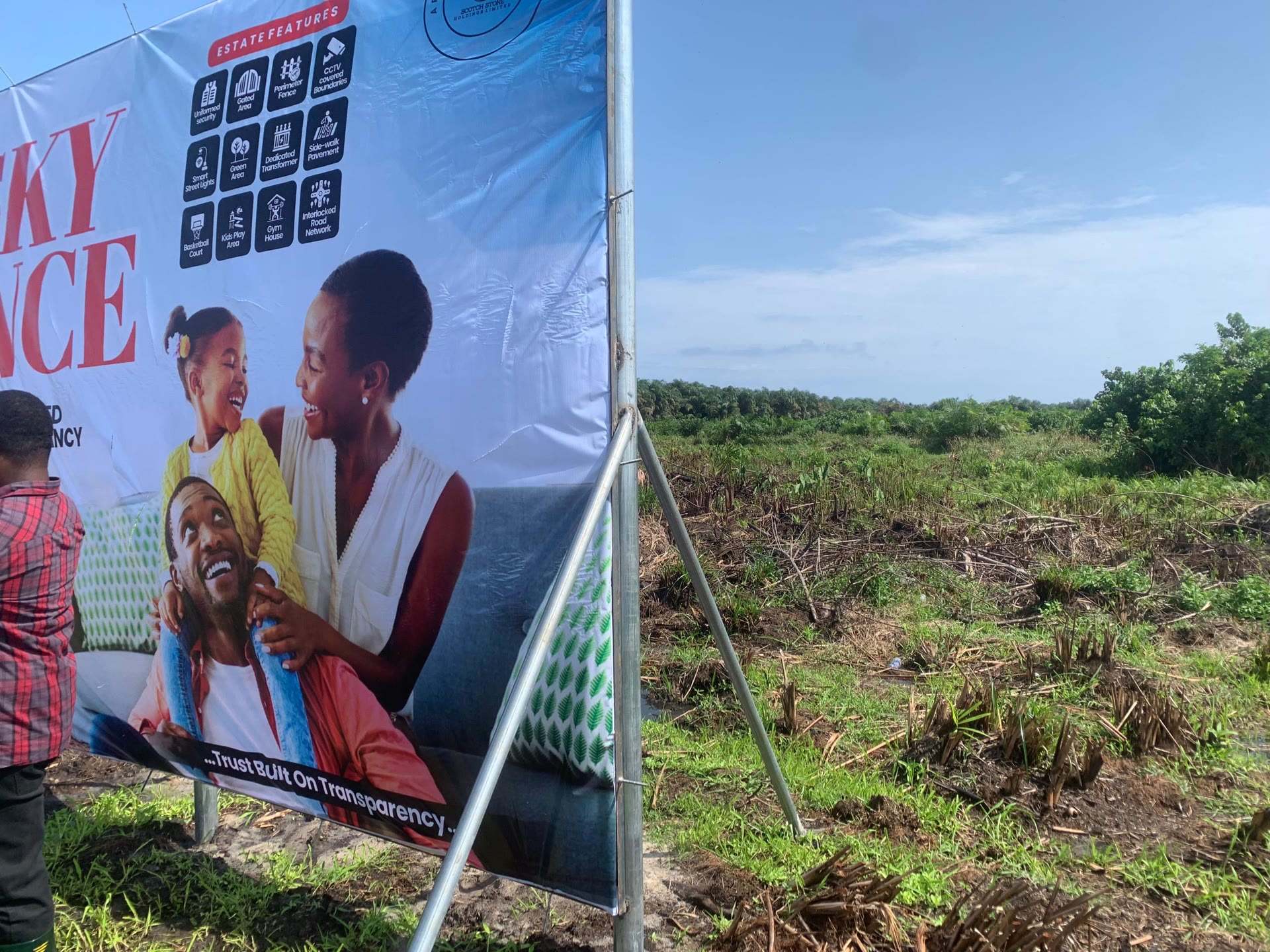 Estate signage on site, Iberekodo Scheme